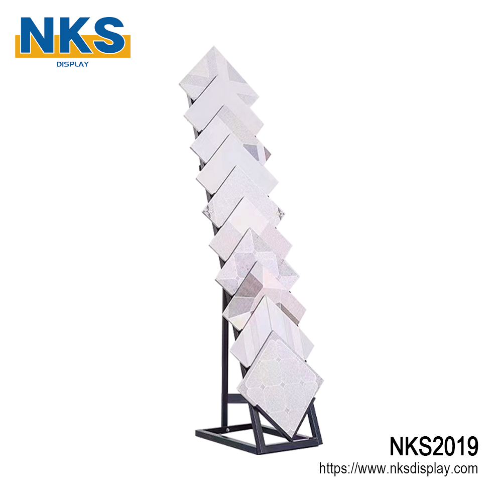 Marble Tile Sample Display Tower-NKS2019