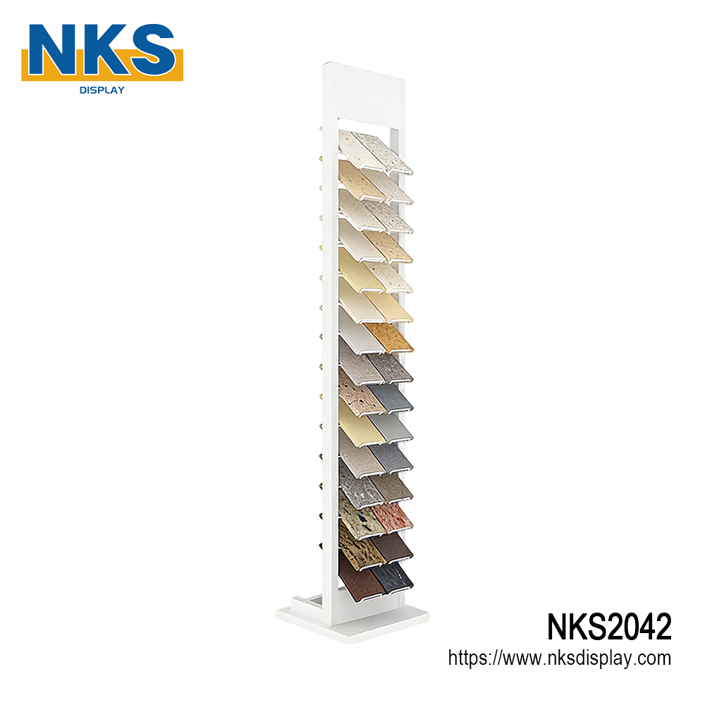 Quartz Sample Colors Flooring Display Tower-NKS2042