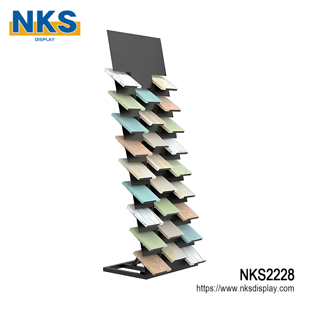 Quartz Stone Floor Display Stand-NKS2228