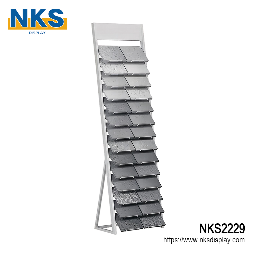 Quartz Stone Display Tower For Marketing-NKS2229