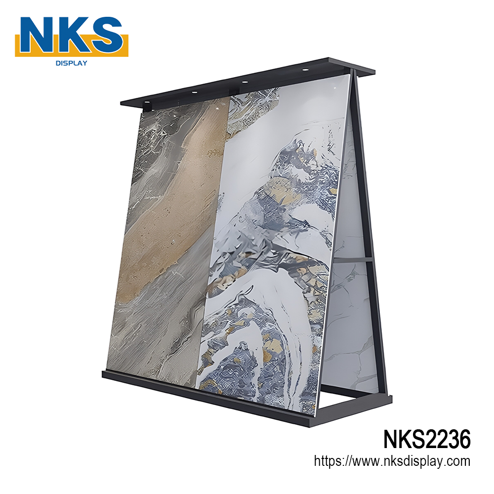 Double-Sided Stone Sample Display Rack-NKS2236