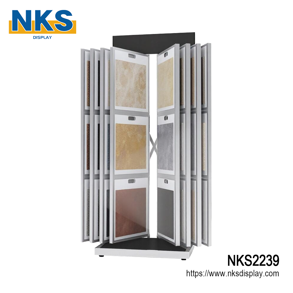 Quartz Stone Page Turning Display Rack-NKS2239