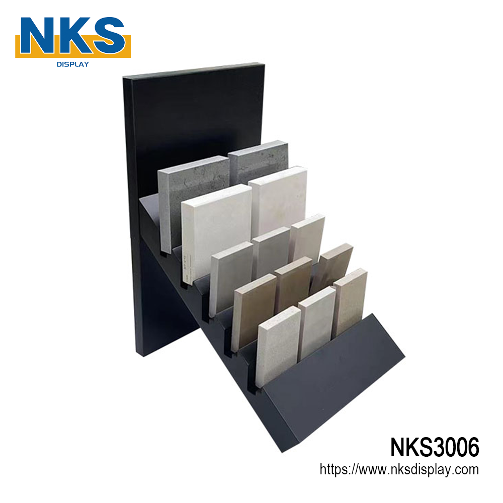 Tilted Quartz Stone Countertop Display Stand-NKS3006