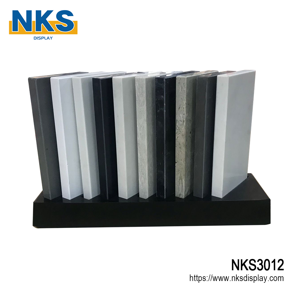 Metal Countertop Quartz Stone Display Rack-NKS3012