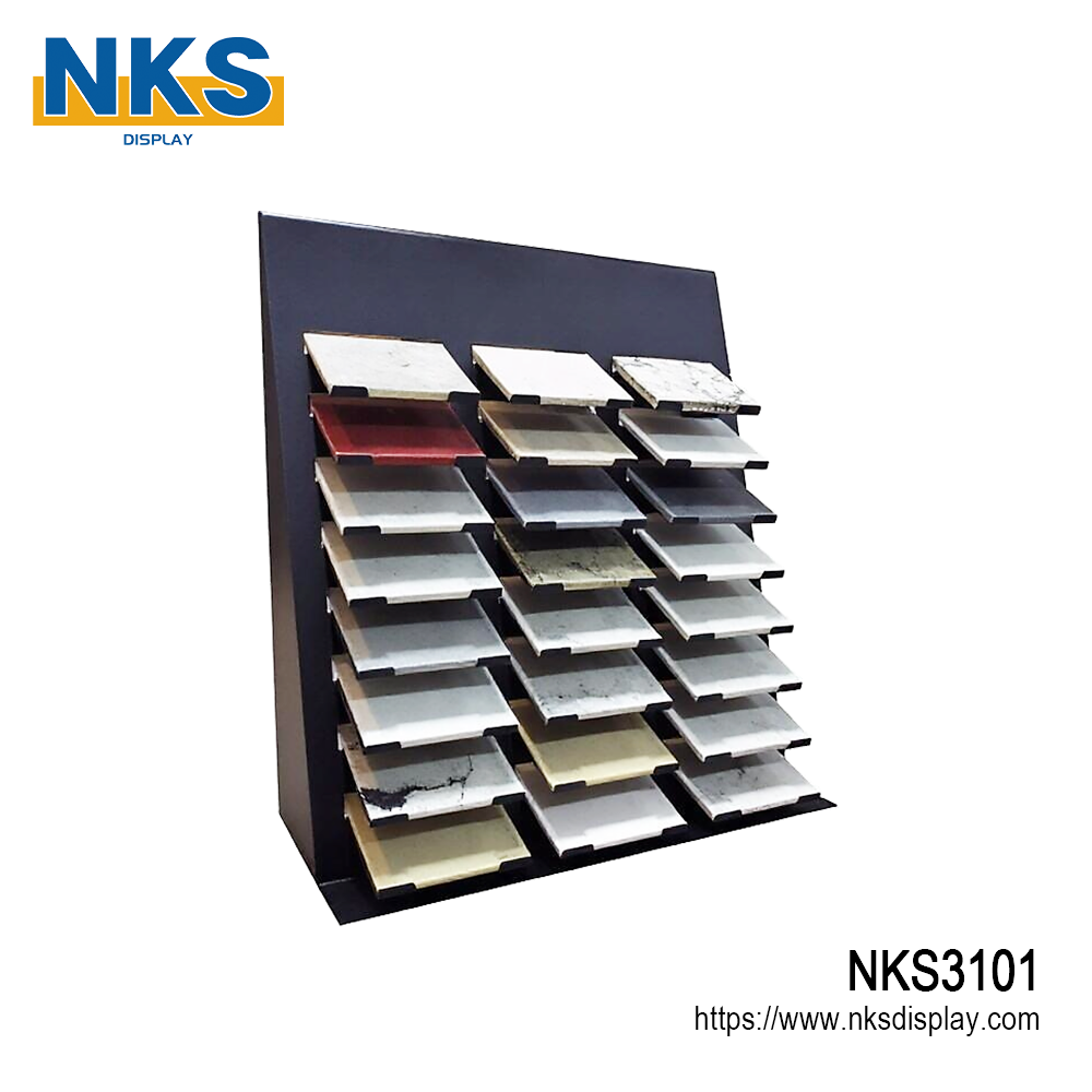 Inclined Stone Tile Display Rack-NKS3101