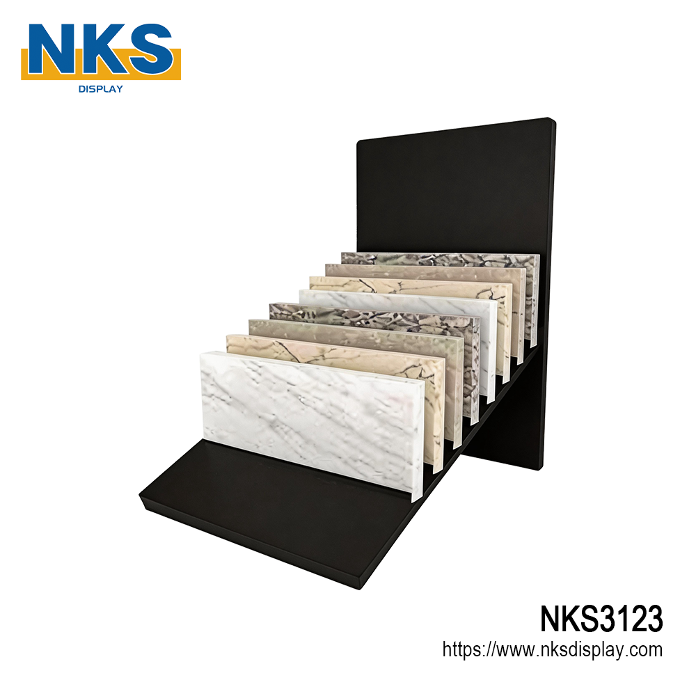 MDF Stone Sample Desktop Display Stand-NKS3123