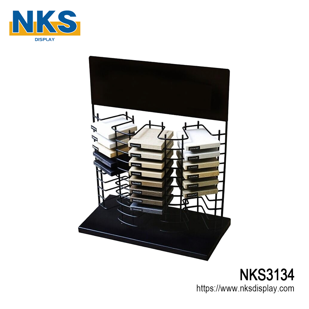 Profitable Metal Quartz Tile Display Stand-NKS3134