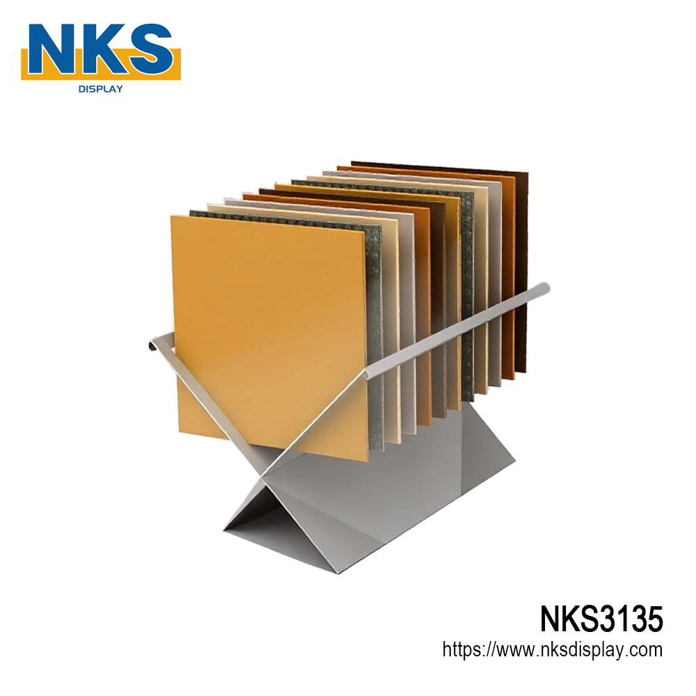 Stereoscopic Design Tile Sample Display Stand-NKS3135