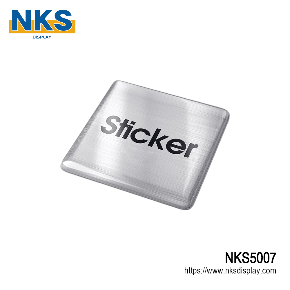 Square Stone Sample Label Dome Sticker-NKS5007