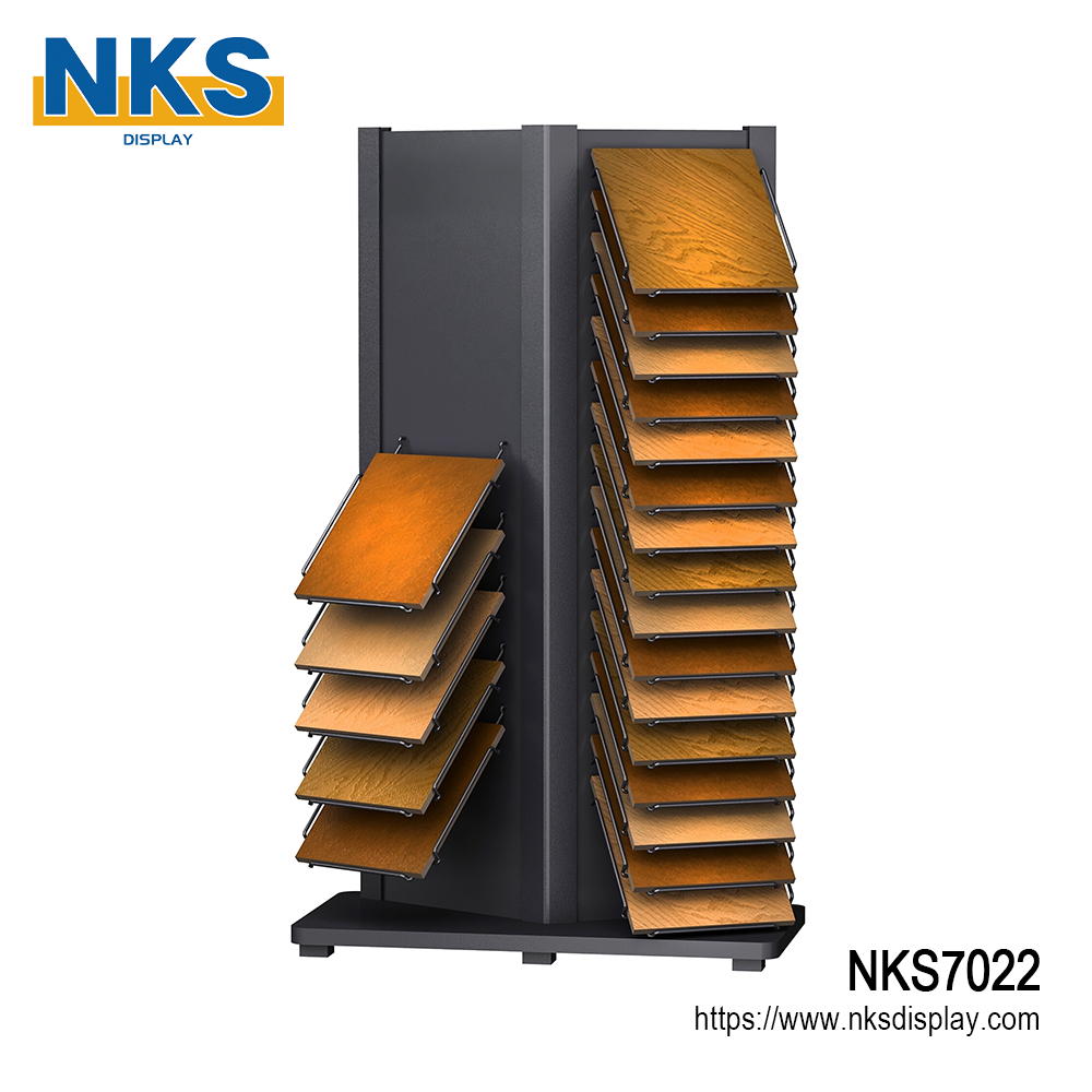 Unique Wood Flooring Swatch Display Tower-NKS7022