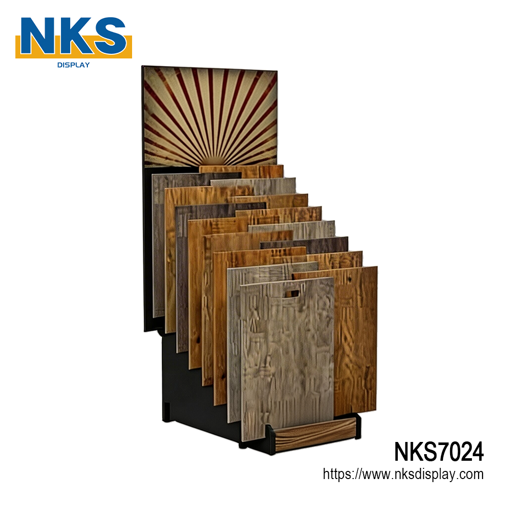 Tiered Full Visibility Tile Sample Display Solution-NKS7024