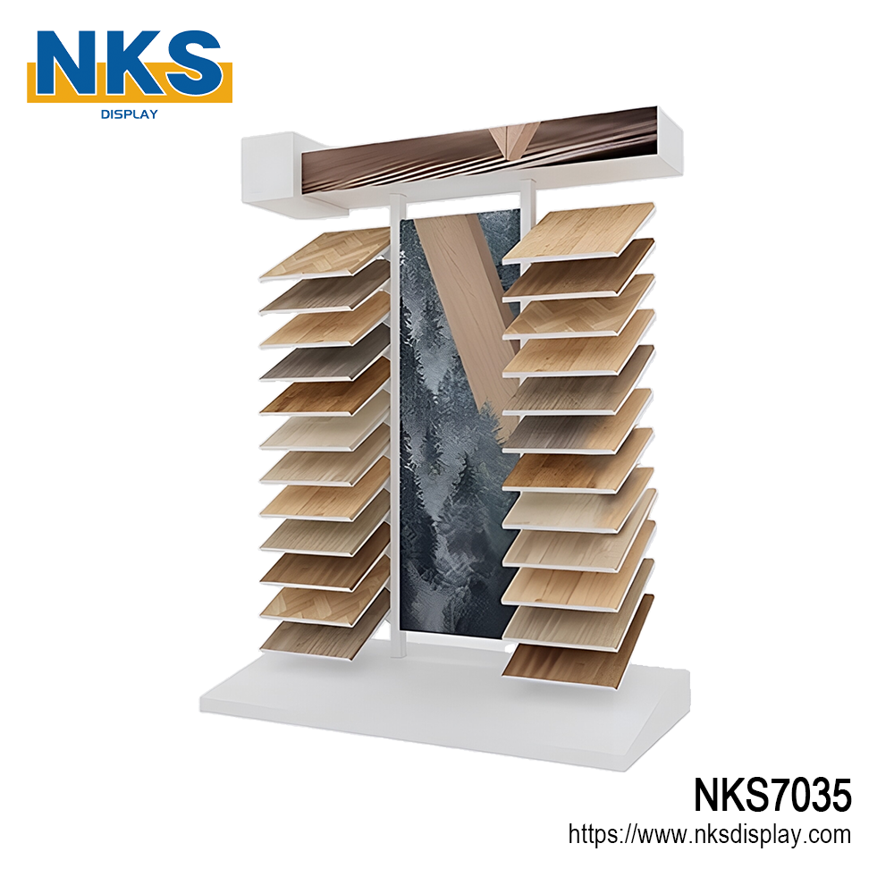 Premium Wood Flooring Tile Display Tower-NKS7035