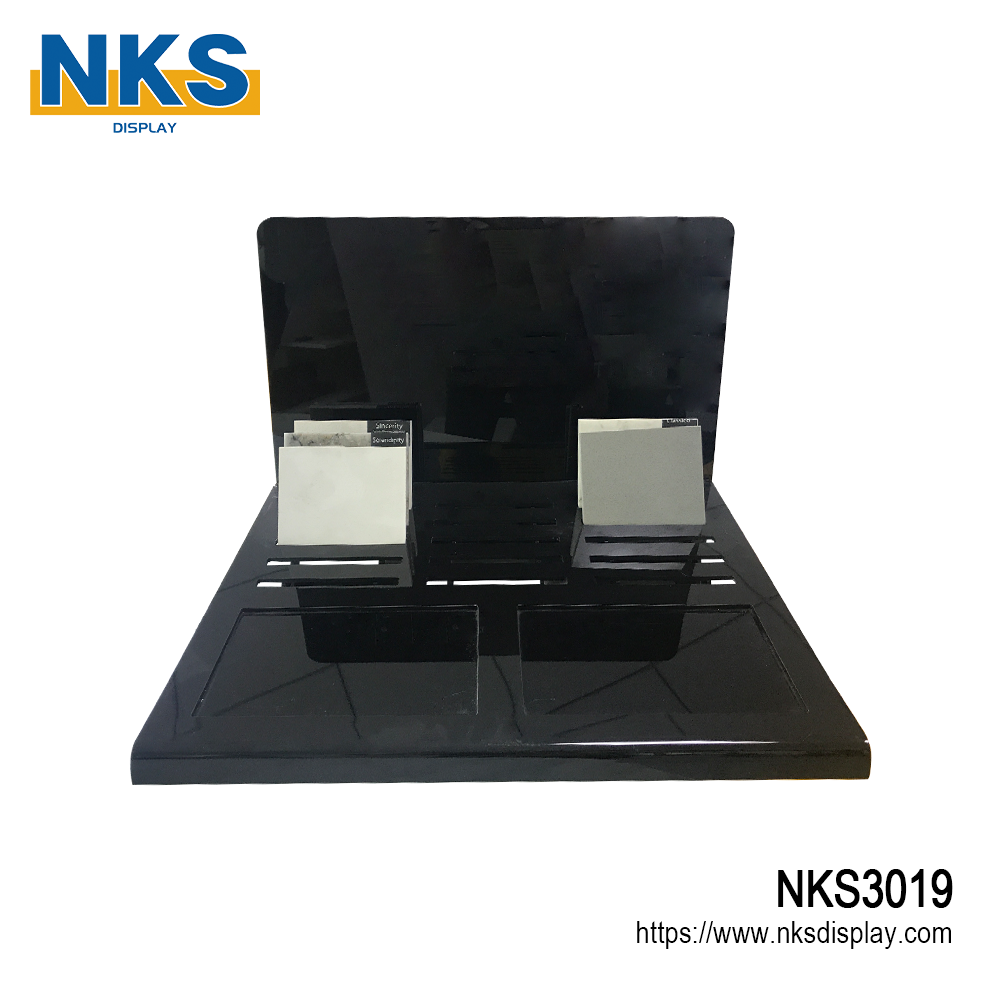 Acrylic Tile Sample Countertop Display Stand-NKS3019