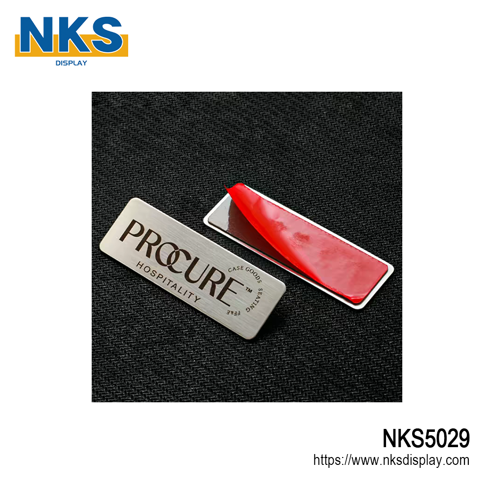 Luxury Stone Brand Metal Nameplate Sticker-NKS5029