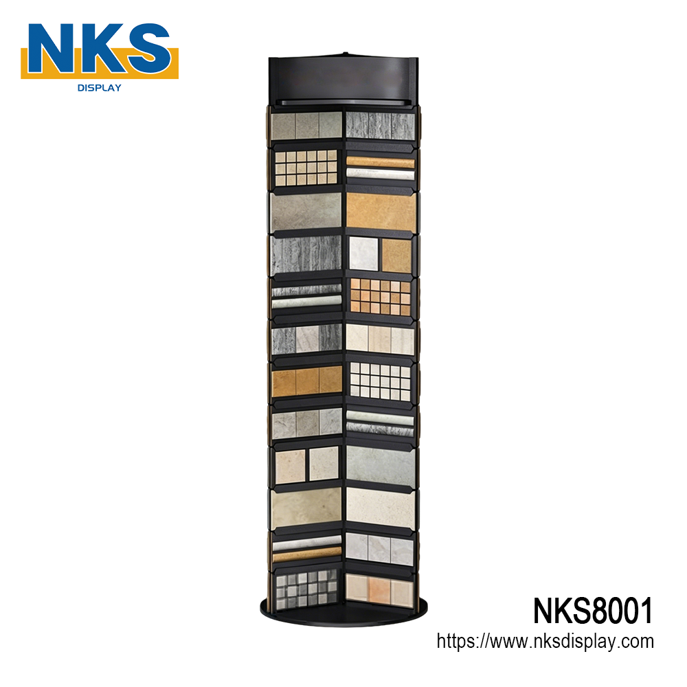 Rotating Mosaic Sample Display Tower-NKS8001