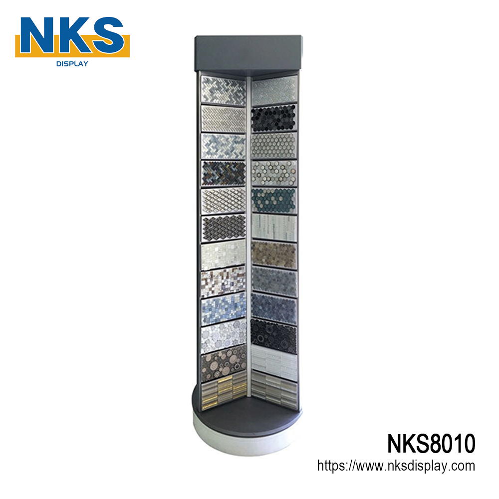 Luxury Rotating Mosaic Sample Display Tower-NKS8010