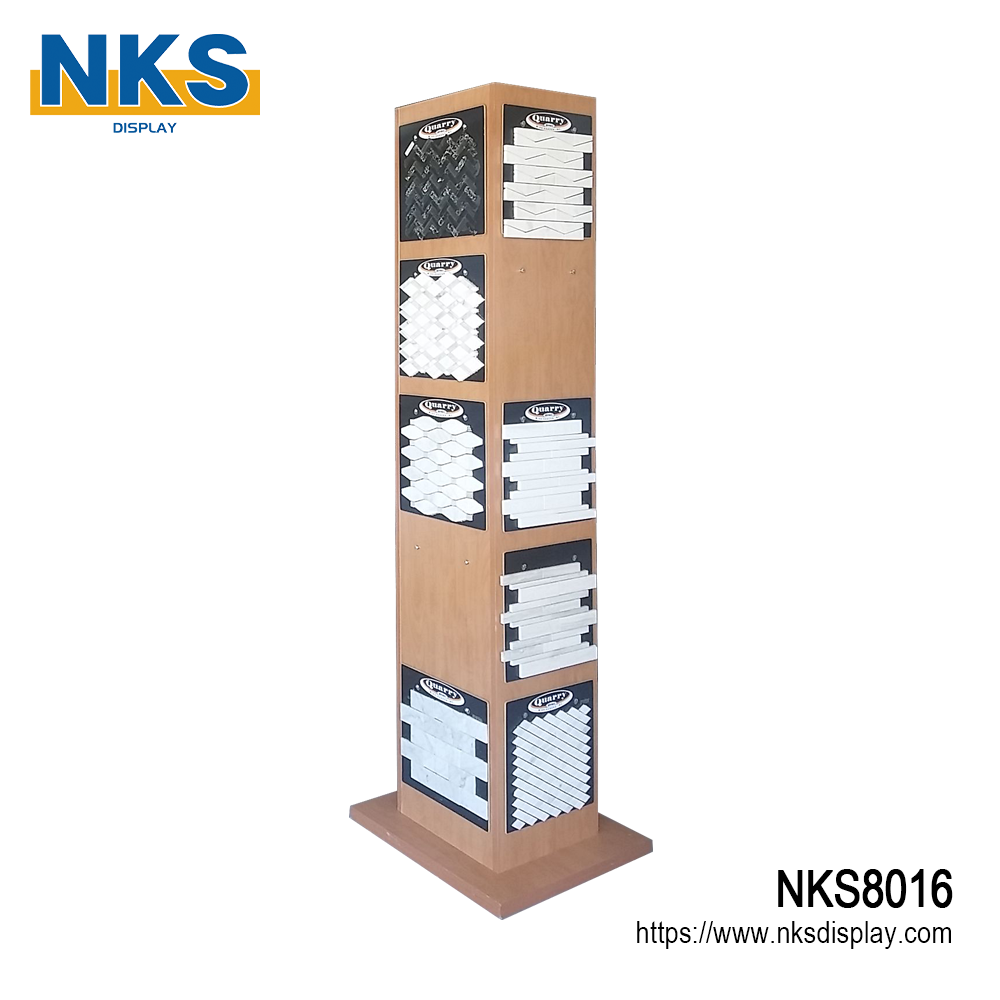 Freestanding Mosaic Sample Display Tower-NKS8016