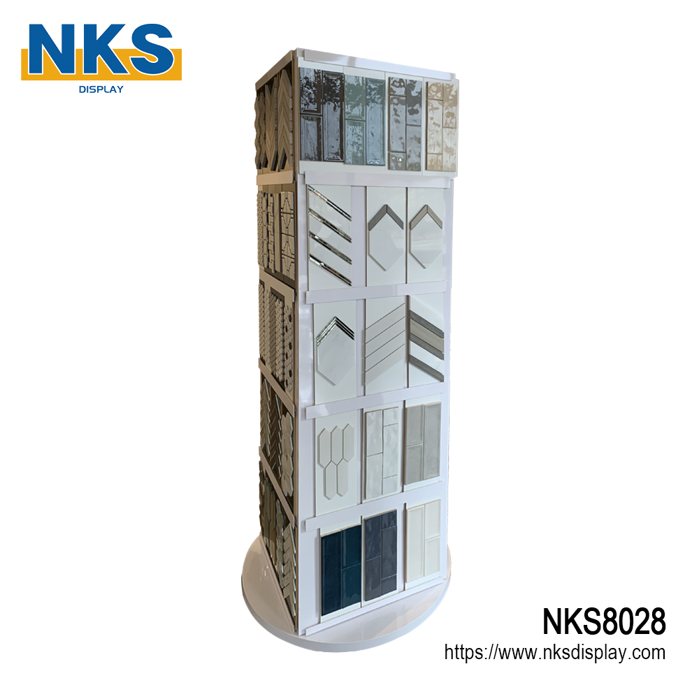 Professional Mosaic Sample Display Tower Showroom-NKS8028